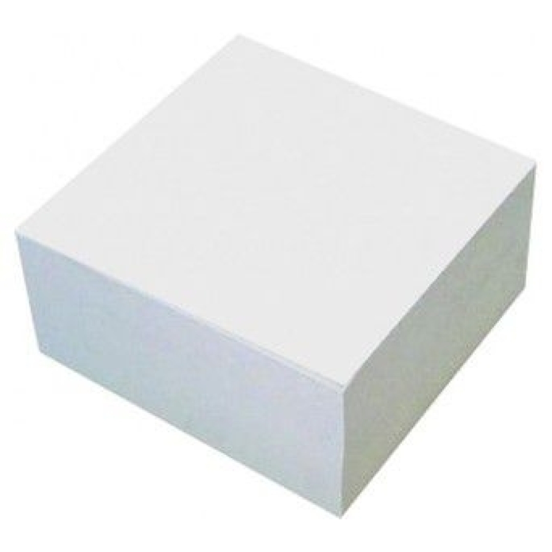 Ragasztott jegyzettömb fehér 10x10x5 cm-es (0000254)