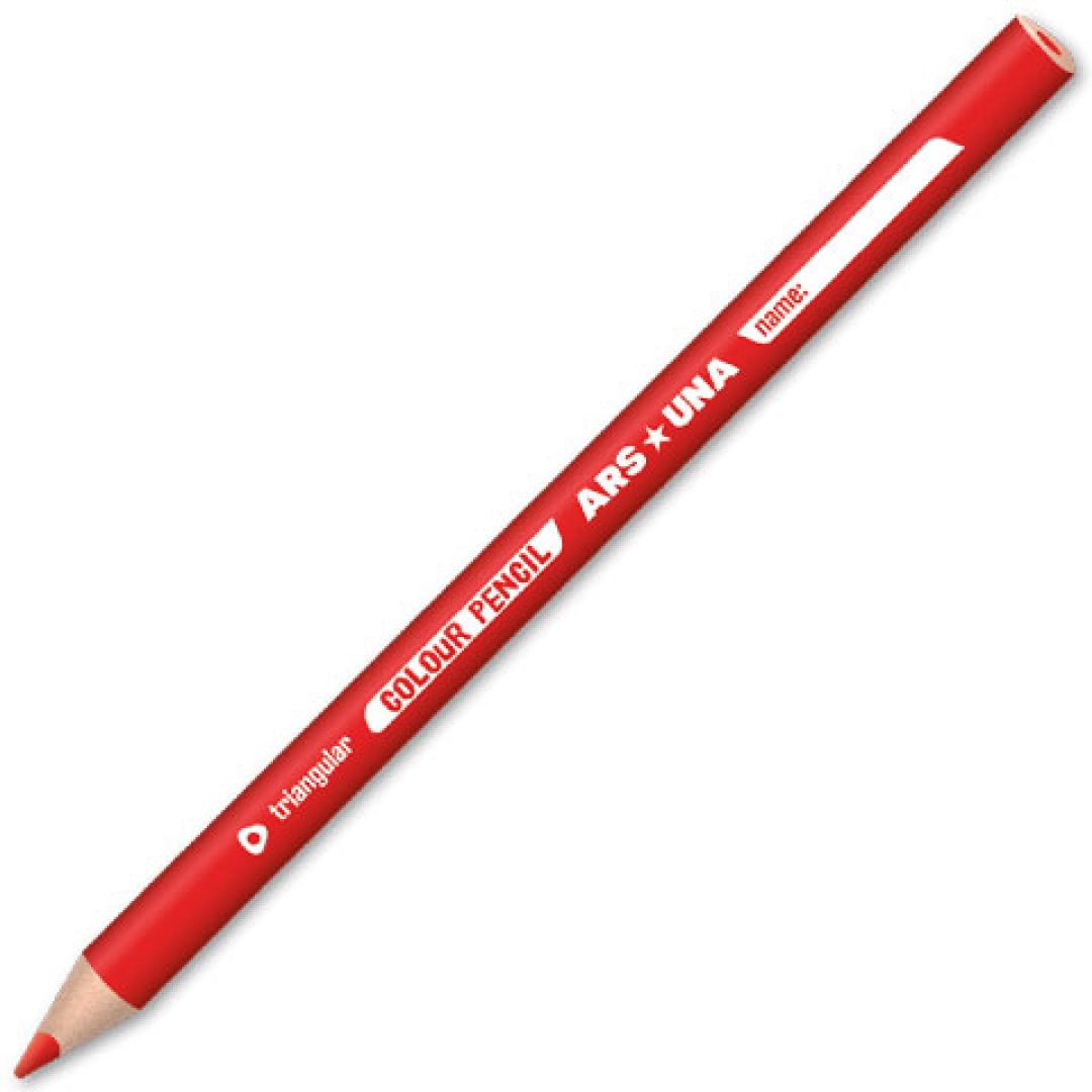 Színes ceruza ARS UNA háromszögletű piros (0000307)