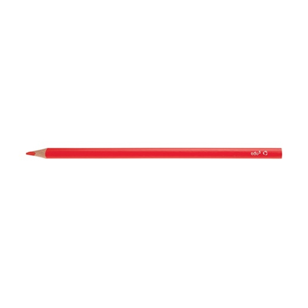 Színes ceruza EDU3 háromszögletű piros (0000308)