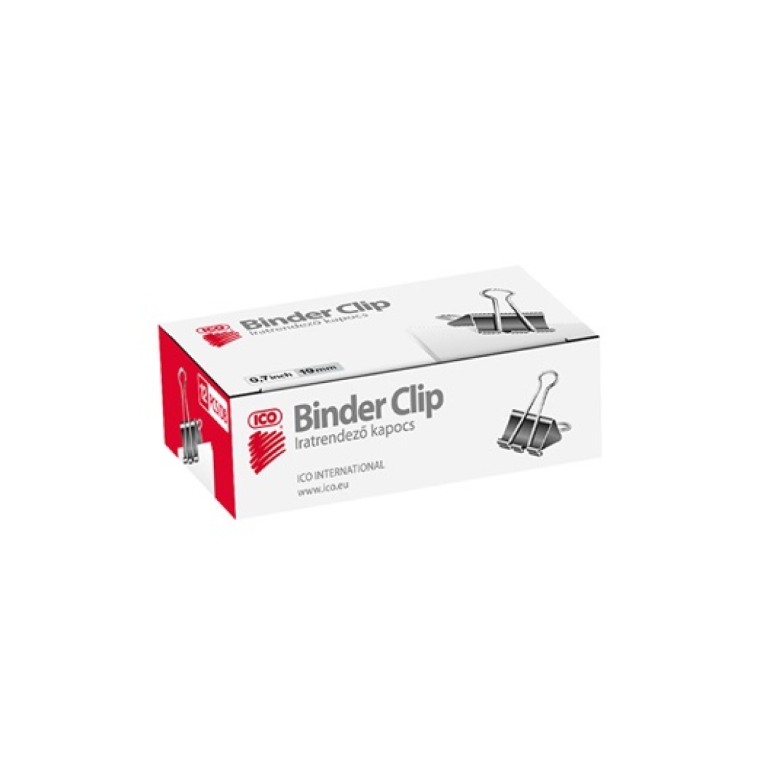 Binder csipesz 19mm 12 db/doboz (0000431)