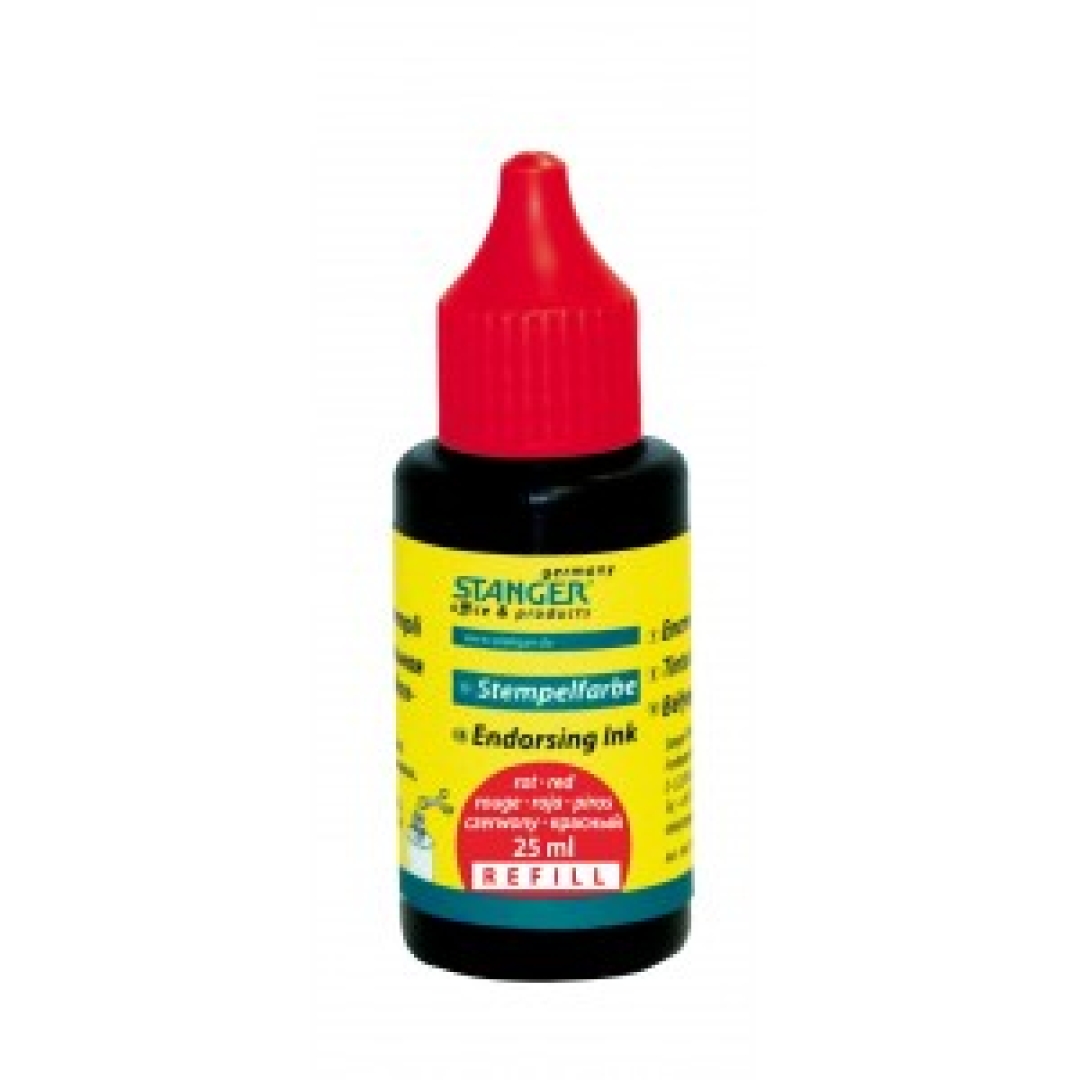 Bélyegzőfesték STANGER piros 25ml (0000451)