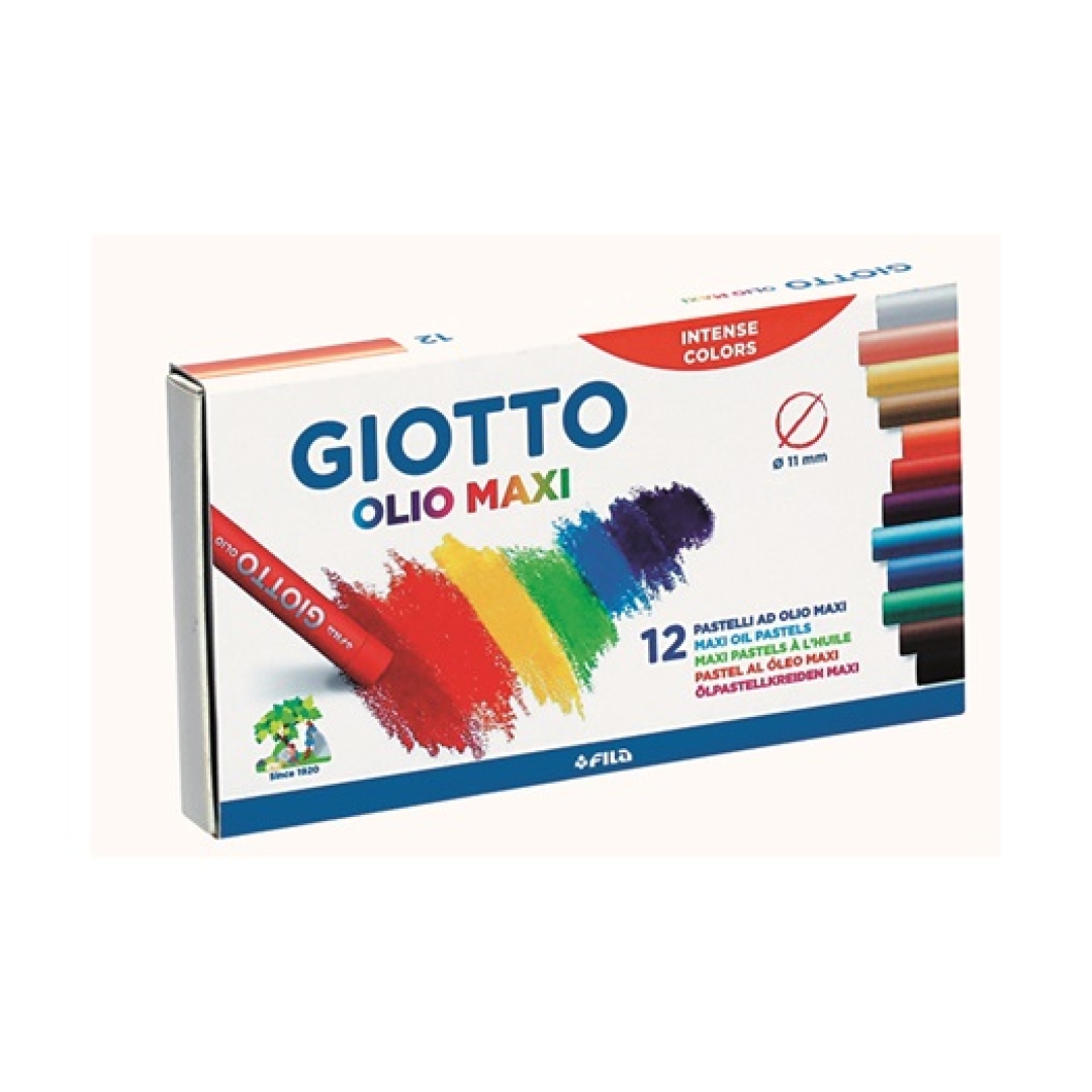 Olajpasztell kréta GIOTTO Olio Maxi 11mm 12db/ készlet (0000577)