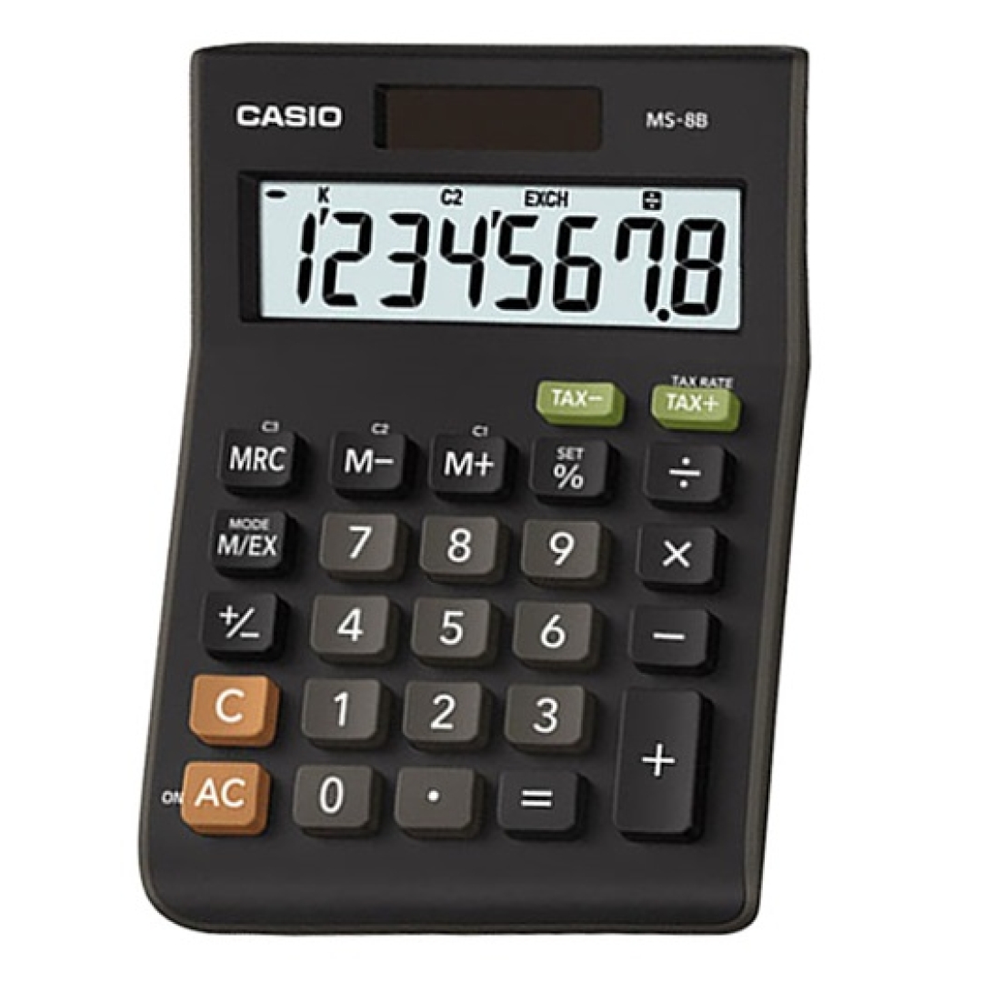 Számológép asztali CASIO MS-8B S 8 digit (0000672)