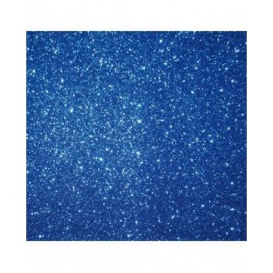 Dekorgumi lap A/4 (2mm) csillámos öntapadós kék (0000730)