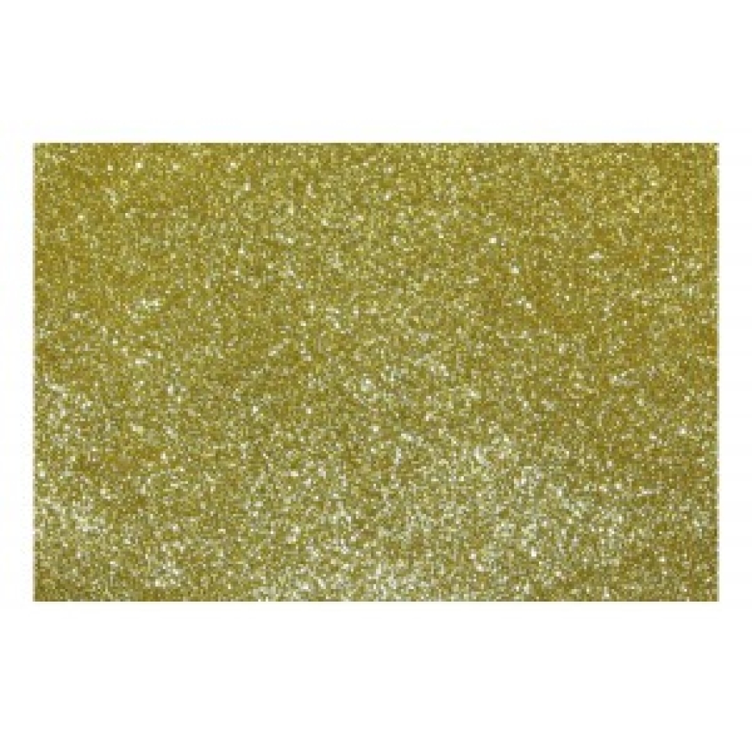 Dekorgumi lap A/4 (2mm) csillámos öntapadós fehérarany (0000743)