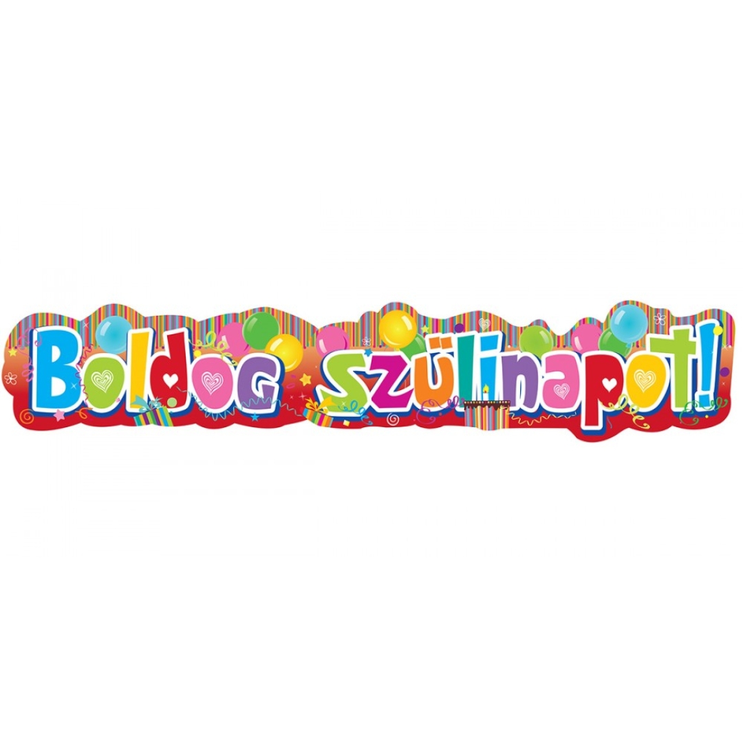 Banner Boldog szülinapot! 148x27cm (0001056)