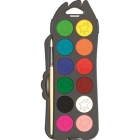 Maped vízfesték, 12 szín, 30 mm átm/szín + ajándék ecset